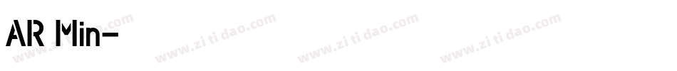 AR Min字体转换